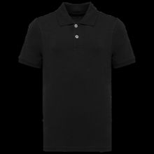 Polo infantil de algodón peinado Black 4/6 Ans