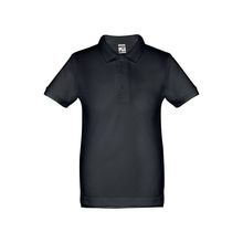 Polo infantil unisex de algodón Azul Eclipse 10