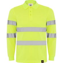 Polo Manga Larga Alta Visibilidad Amarillo Fluor S