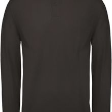 Polo manga larga hombre algodón Black Xs