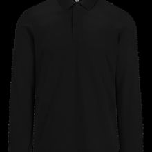 Polo manga larga hombre básico Black S