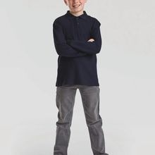 Polo manga larga niños Deep Navy 3/4 Ans