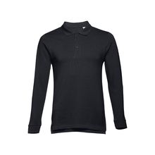 Polo de manga larga Unisex Negro 3Xl