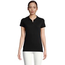 Polo Mujer Algodón Orgánico Negro 3Xl