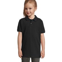 Polo Niño Algodón 180g Negro 10 Años