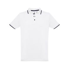 Polo Slim Fit Bicolor Blanco L