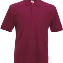 Polo tapeta con tres botones Burgundy S