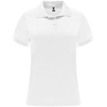 Polo técnico de manga corta para mujer Blanco S