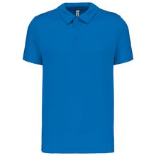 Polo transpirable hombre manga corta Aqua Blue Xs