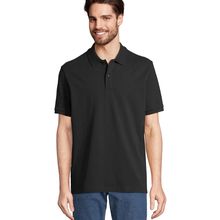 Polo Unisex de Algodón Orgánico Negro 3Xl