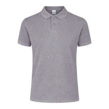 Polo Unisex de Algodón Peinado con Efecto Gri Xs