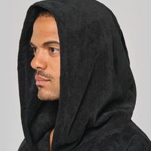 Poncho toalla con capucha unisex Black S/M