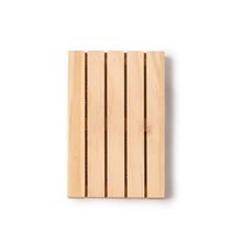 Posavasos de madera con forma de palet Crudo