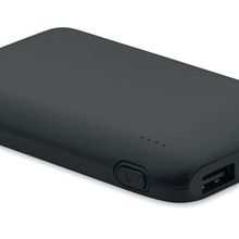 Powerbank de 5000 mAh en ABS reciclado Negro