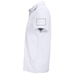 Polo unisex de algodón peinado | Brazo Izquierdo | 100 x 70