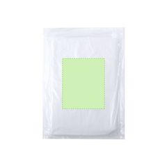 Poncho ecologico para adulto de PLA totalmente compostable Reizon | Cartón de presentación interior | 60 x 50