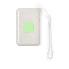 Power Bank Solar 5000mAh Fibra de Trigo | En la parte trasera | 40 x 40