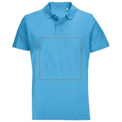Polo unisex de algodón peinado | Frontal | 270 x 270
