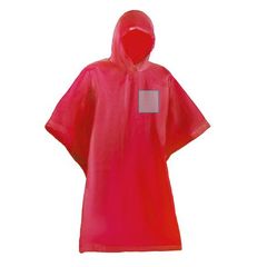 Poncho impermeable con capucha y cierre lateral | ZONA3 | 80 x 80
