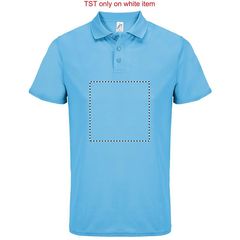 Polo unisex deportivo de poliéster reciclado | Frontal | 200 x 200