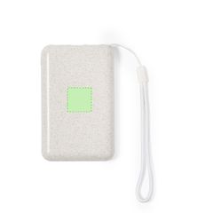 Power Bank Solar 5000mAh Fibra de Trigo | En la parte trasera | 30 x 30