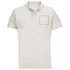 Polo unisex de algodón peinado | Pecho | 100 x 100