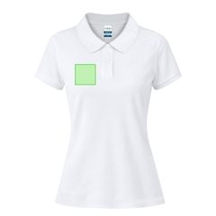 Polo Mujer Blanco Algodón | Area 2 | 80 x 80