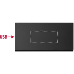 Powerbank 8000 mAh aluminio reciclado | Abajo | 70 x 30