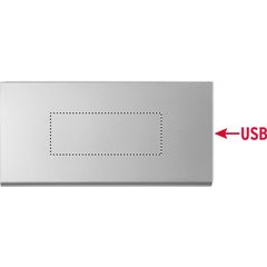 Powerbank 8000 mAh aluminio reciclado | Superior | 80 x 30