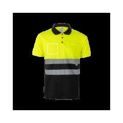 Polo con bandas reflectantes | Lado izquierdo | 100 x 100