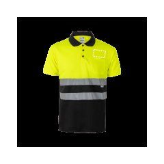 Polo con bandas reflectantes | Lateral superior | 70 x 40