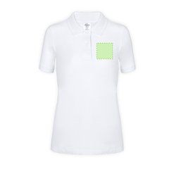 Polo Blanco de Algodón para Mujer | Area 1 | 80 x 80