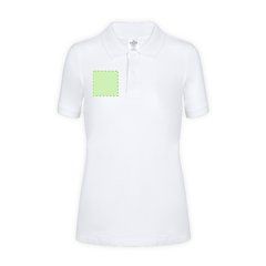 Polo Blanco de Algodón para Mujer | Area 2 | 80 x 80
