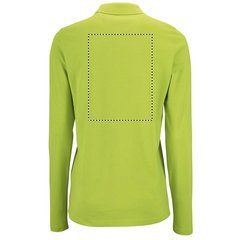 Polo Entallado Manga Larga Mujer | Trasero | 200 x 270