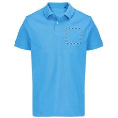 Polo hombre algodón corte cómodo | Pecho | 100 x 100