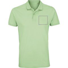 Polo de Hombre en Algodón Orgánico | Pecho | 100 x 100