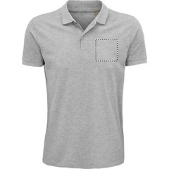 Polo de Hombre en Algodón Orgánico | Pecho | 100 x 100