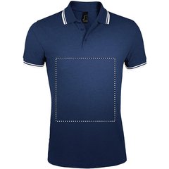 Polo Hombre Cuello Rayado 200g | Frontal