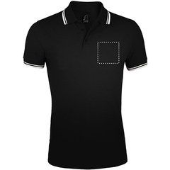 Polo Hombre Cuello Rayado 200g | Pecho | 100 x 100