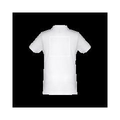 Polo infantil unisex de algodón manga corta | Espalda | 200 x 200
