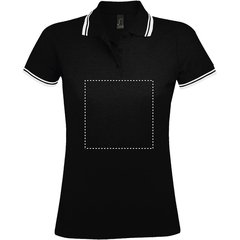 Polo Mujer de Algodón Detalles a Contraste | Frontal | 200 x 200