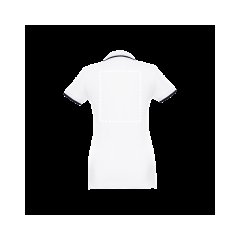 Polo slim fit mujer bicolor | Espalda | 240 x 300