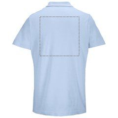 Polo unisex de algodón peinado | Trasero | 270 x 270