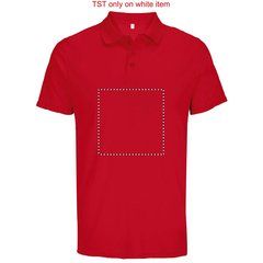 Polo unisex deportivo de poliéster reciclado | Frontal | 200 x 200