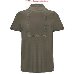 Polo unisex deportivo de poliéster reciclado | Trasero | 200 x 270