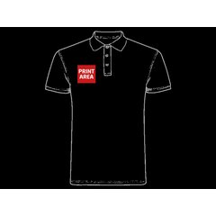 Polo XXL Dry & Fresh Poliéster | Pecho zona izquierda 1 tinta | 80 x 80