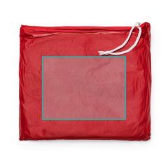 Poncho impermeable con capucha y cierre lateral | ZONA1 | 80 x 60