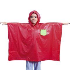 Poncho infantil en PVC con bolsa | En el pecho izquierda tipo bolsillo | 80 x 80