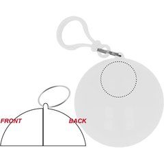 Poncho de lluvia para adultos en caja bola | Frontal | 25 x 25