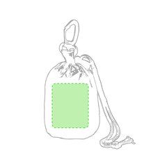Poncho translucido para adulto con funda de poliester | Centrado | 30 x 35